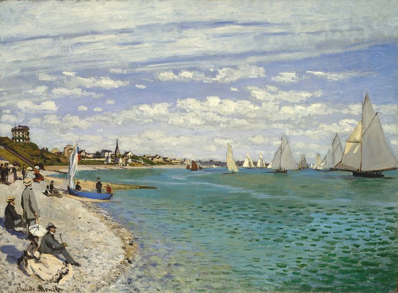 Regatta bei Sainte-Adresse, Claude Monet von Meisterhafte Meister