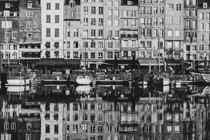 Harbour Life, Honfleur Cityscape Reflections by Imladris Images