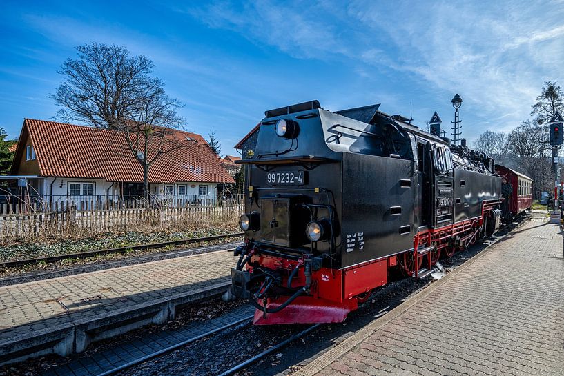 Aperçu de la locomotive à vapeur du chemin de fer à voie étroite du Harz par Andreas Völkel
