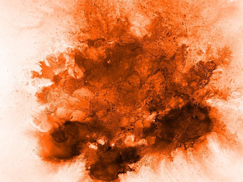 Un joyeux réveil printanier en orange par KW Malerei