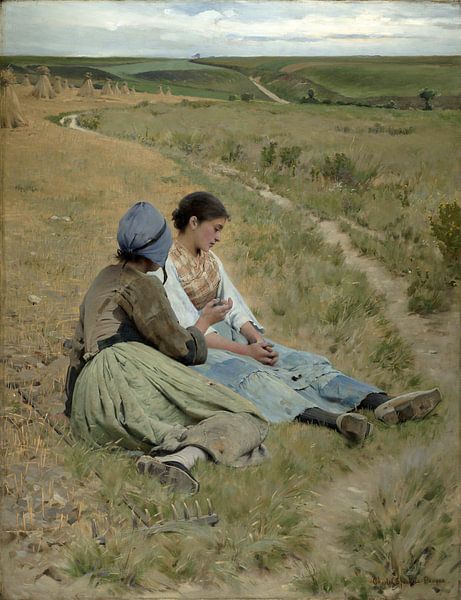 Charles Sprague Pearce~Herzlichkeit von finemasterpiece