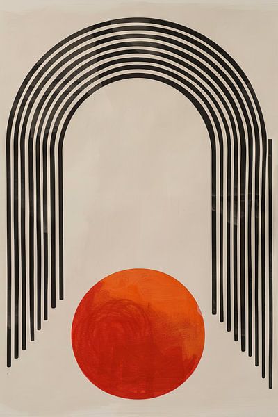 Cercles et lignes par Poster Art Shop