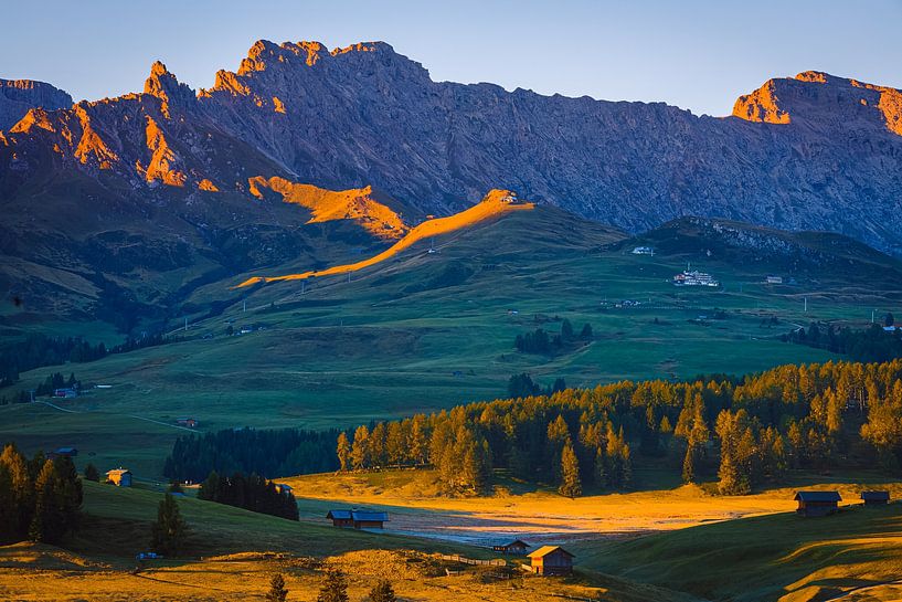 Sonnenaufgang Seiseralm von Henk Meijer Photography