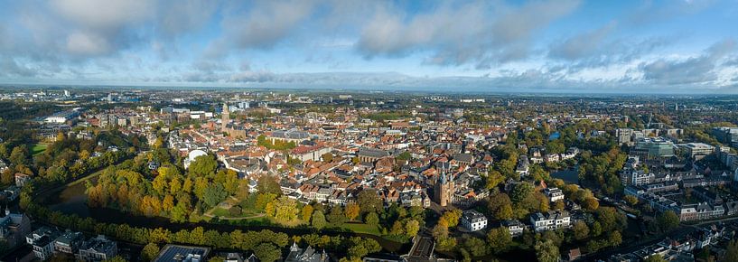 Zwolle city aerial view during a beautiful autumn day by Sjoerd van der Wal Photography