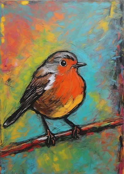 European Robin Bird by MIROKKU