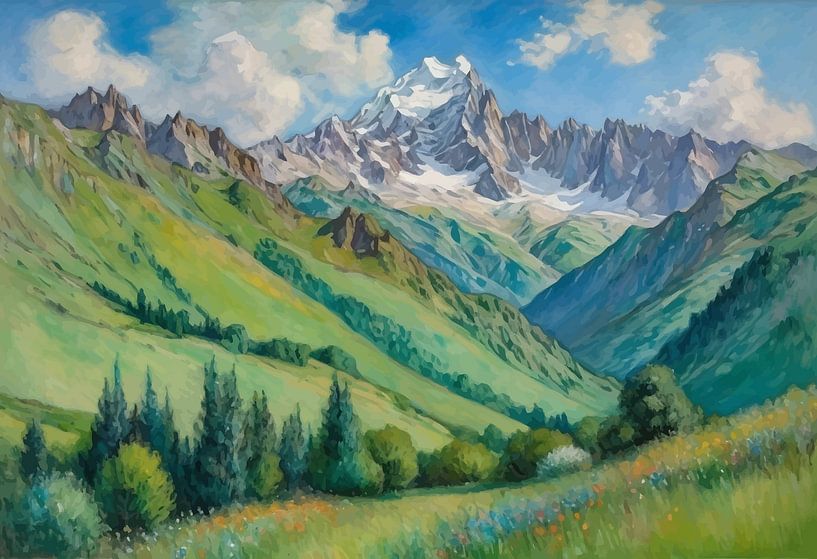 Paysage du Mont Blanc par MIROKKU