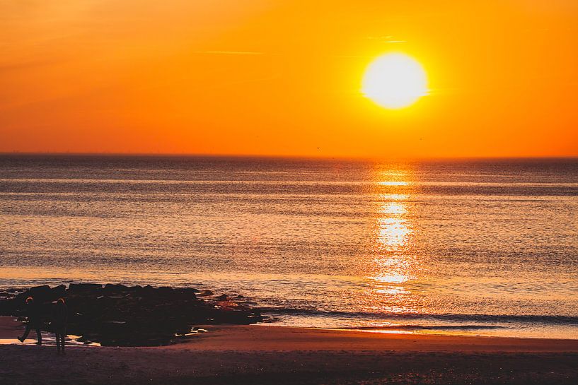 Zonsondergang op Sylt 2 van Marc Heiligenstein
