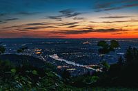 Coucher de soleil à Heidelberg