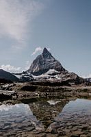 Berg Matterhorn in den Schweizer Bergen.