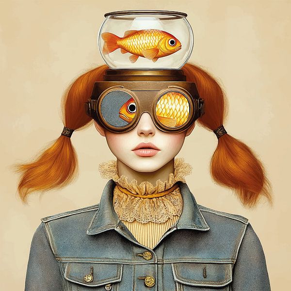 Golden scales by Mirjam Duizendstra