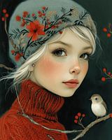 Das Mädchen mit dem Vogel