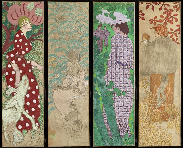 Decorative panels - Women in the garden, Pierre Bonnard by Masterful Masters