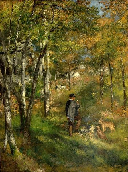The Painter Le Coeur Hunting in the Fontainebleau Forest, Pierre-Auguste Renoir by Masterful Masters