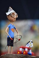 Superman mit Fisher Price Pferd