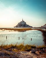 Sonnenuntergang am Mont St. Michel - Frankreich