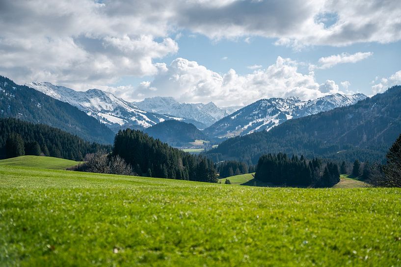 View from Jungholz to the Oberjoch by Leo Schindzielorz