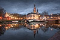 Port of Breda in evening light