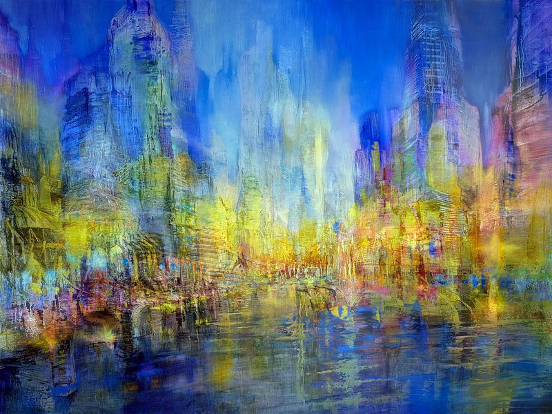 The golden city on the blue river by Annette Schmucker