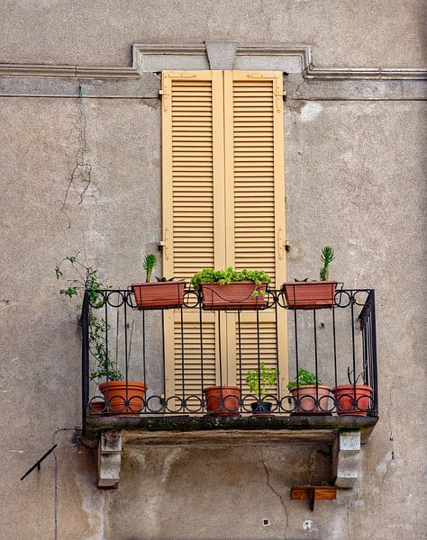 Ancien balcon en Italie par Martine Moens
