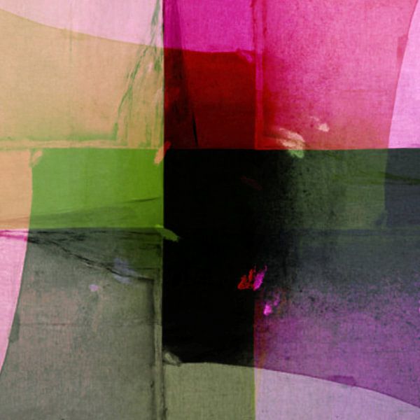 Peinture abstraite aux couleurs chaudes par Studio Allee