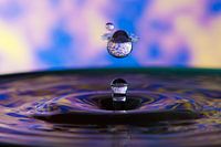 Blue waterdrop