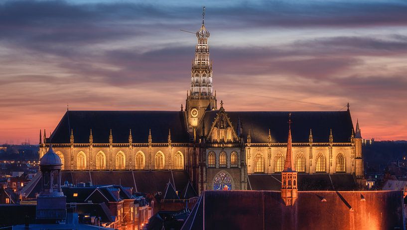 The Great or St. Bavokerk by Photo Wall Decoration