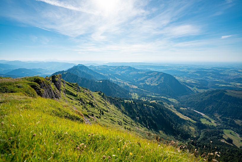Views of Oberstaufen from Hochgrat by Leo Schindzielorz