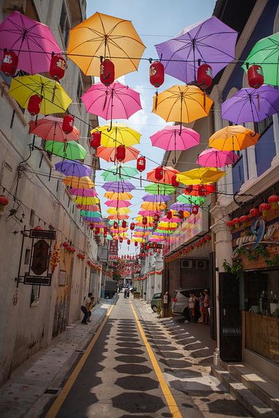 Umbrella decoration in Ipoh (Malaysia) 2 by t.ART