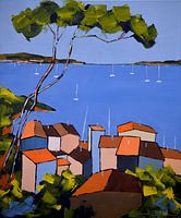 Zwischen azurblauem Himmel und brennenden Dachziegeln