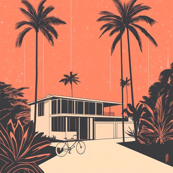 Maison tropicale par Poster Art Shop