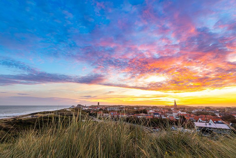 Sonnenaufgang über Domburg von Danny Bastiaanse