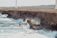 Curacao - Rough sea at the Hato plain