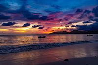 Coucher de soleil - tombée de la nuit