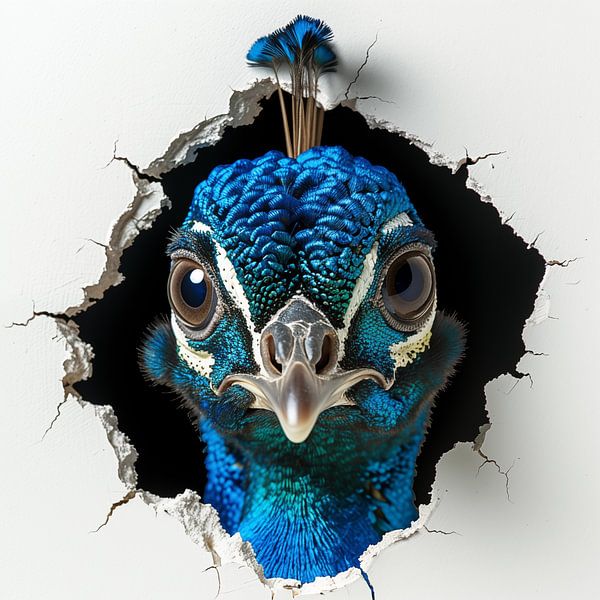 Pfau von der Wand von TheXclusive Art