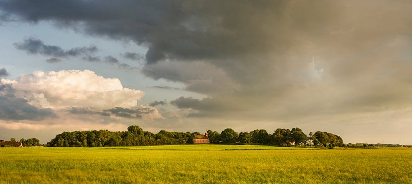 Niederländisches Dorf auf einem Wierde von Bo Scheeringa Photography
