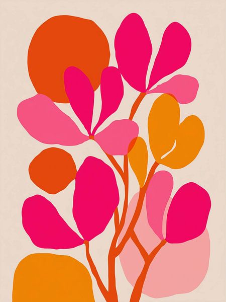 Wo die Fuchsie in Sonnenformen wächst von Color Square