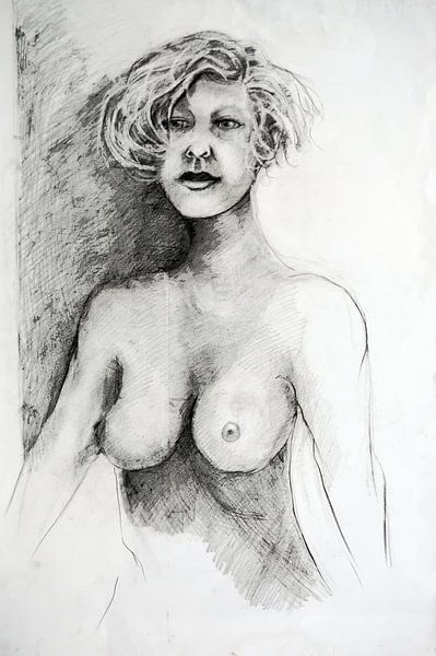 Aktmodell Zeichnung, Aktmodell Zeichnung, Dessin de Modèle Nu, Aktmodel von Sylvia Dekker