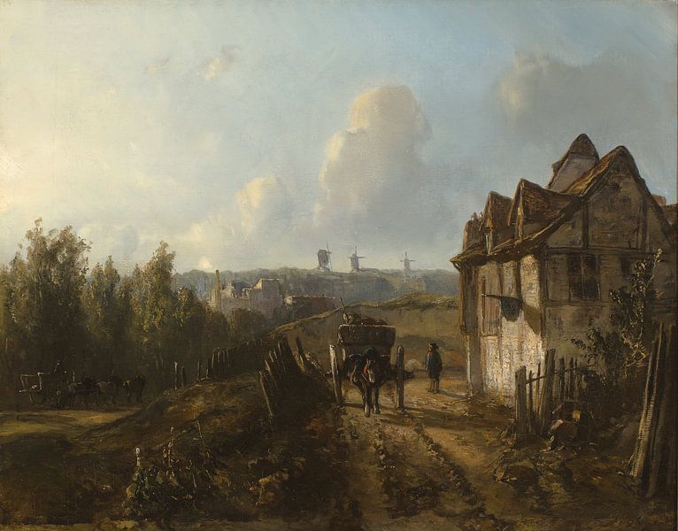 Ansicht von Montmartre, Johan Barthold Jongkind von Meisterhafte Meister