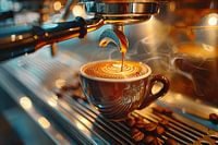 kop koffie of cappuccino drinken