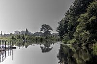 Doetinchem à l'écluse sur l'ancienne affiche ou décoration murale de la glace
