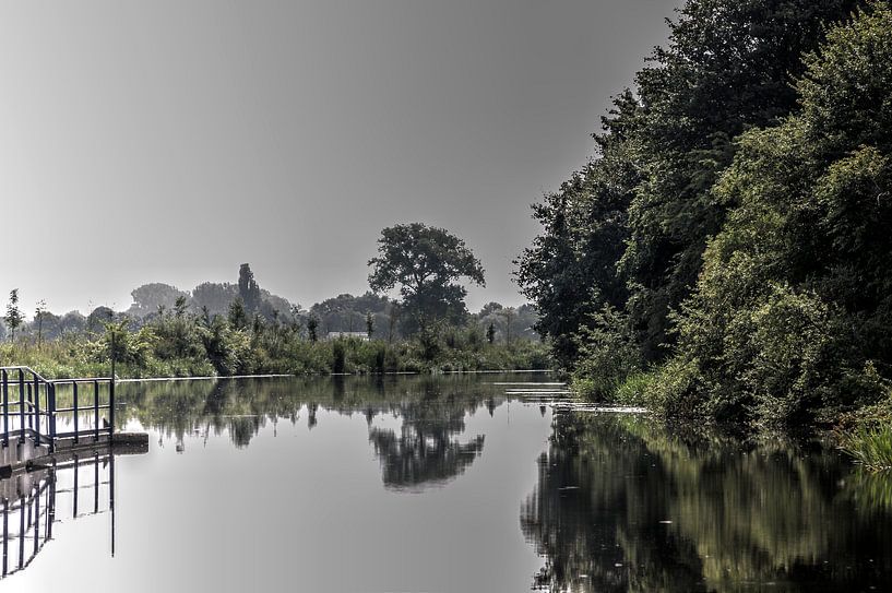 Doetinchem at the sluice on the old icecream photo poster or wall decoration by Edwin Hunter