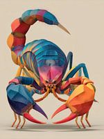 Sterrenbeeld Schorpioen - Kleurrijke geometrische kunst