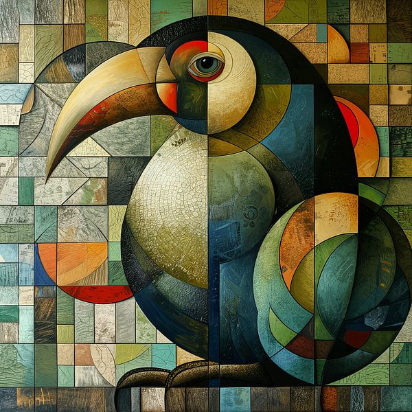Moderne Tukan | Schnabel Geometrie von Kunst Laune