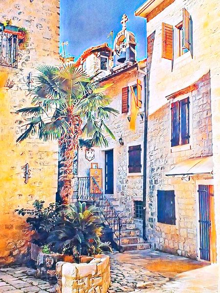 Old town Kotor by zam art