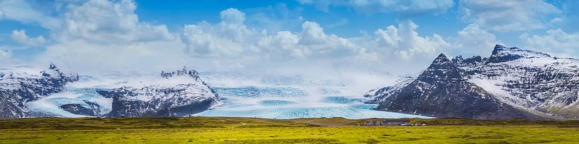 Fjallsarlon Lagune und Gletscher Vatnajökull | Panorama von Melanie Viola