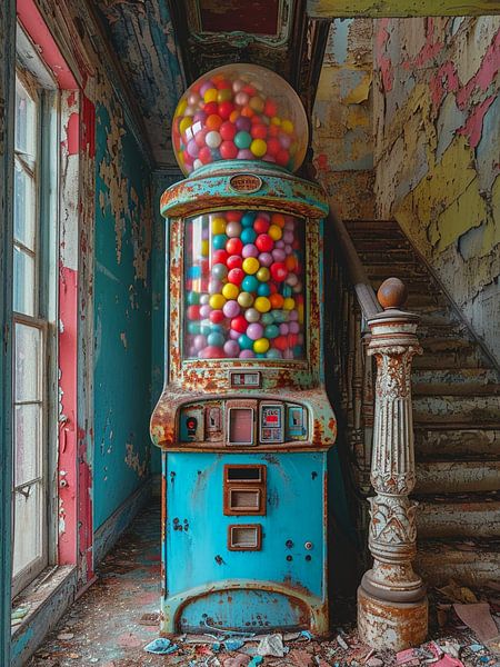 Lost place staircase ball machine manor house noble dilapidated by gm_designs