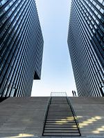 Treppe zwischen den Wohnungen