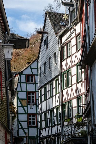 Façades de maisons à colombages à Monschau par Reiner Conrad
