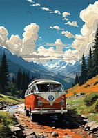 Fourgon VW avec belle vue Meilleure vente