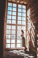 Rêves d'une fenêtre de clocher d'église à Cadíz, Espagne